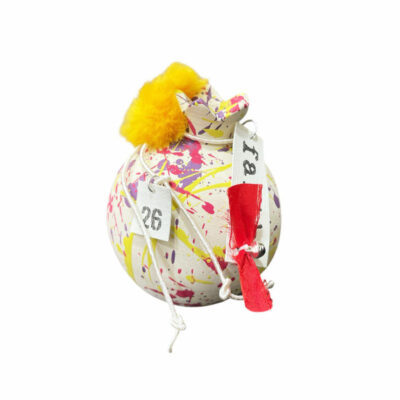 Κεραμικό Ρόδι abstract με γούρι του 26΄ 8εκ.