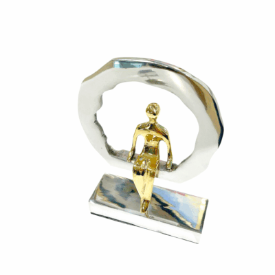 Μεταλλικό διακοσμητικό “Καθιστή μορφή”