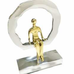 Μεταλλικό διακοσμητικό "Καθιστή μορφή"