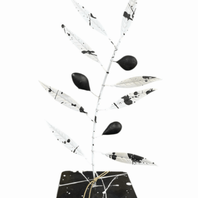 Xρωματιστό δέντρο ελιάς Pop Art με δύο καρπούς