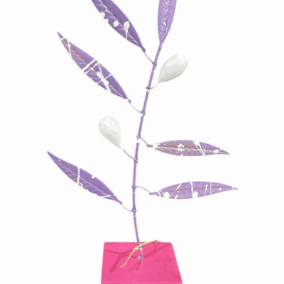 Xρωματιστό δέντρο ελιάς Pop Art με δύο καρπούς