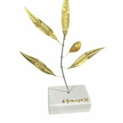 Xρωματιστό δέντρο ελιάς Pop Art με έναν καρπό