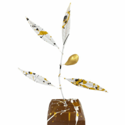 Xρωματιστό δέντρο ελιάς Pop Art με έναν καρπό