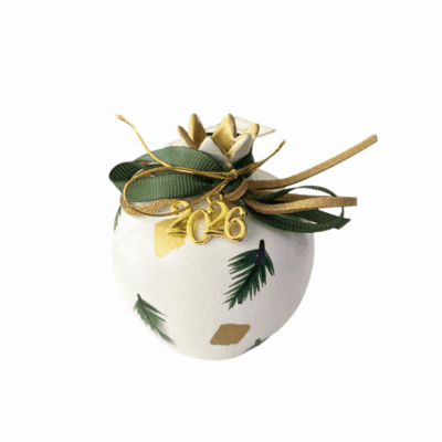 ”Πράσινο – λευκό ρόδι με γούρι του 26”