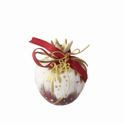 ”Ρόδι κόκκινο-λευκό με γούρι του 26”