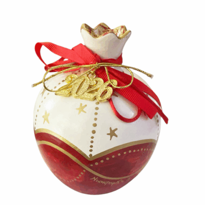 ”Ρόδι κόκκινο-λευκό με γούρι του 26”