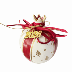 ''Ρόδι κόκκινο-λευκό με γούρι του 26''