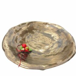 Κεραμική πιατέλα με διακοσμητικά ρόδια  45 εκ.