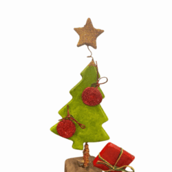 Χριστουγεννιάτικο δέντρο κεραμικό πράσινο 20 εκ.