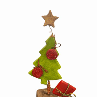 Χριστουγεννιάτικο δέντρο κεραμικό πράσινο 20 εκ.