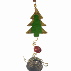 Χριστουγεννιάτικο δέντρο κεραμικό πράσινο 16 εκ.