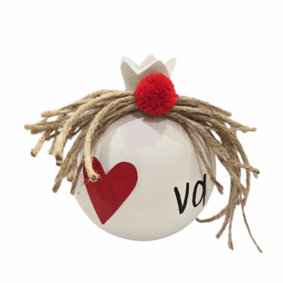 Ρόδι κεραμικό..”Να αγαπάς”