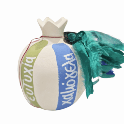 Ρόδι κεραμικό..”Πολύχρωμες ευχές”