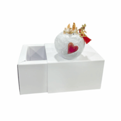 Χειροποίητο ροδάκι με καρδιά και γούρι του 26' σε κουτί