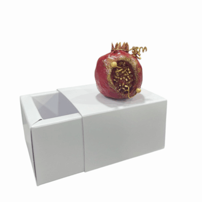 Χειροποίητο ροδάκι με σποράκια και γούρι του 26′ σε κουτί