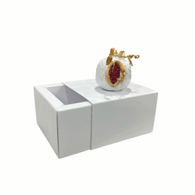 Χειροποίητο ροδάκι με σποράκια και γούρι του 26′ σε κουτί