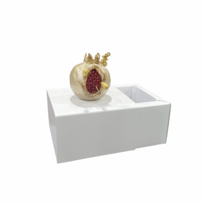 Χειροποίητο ροδάκι με σποράκια και γούρι του 26′ σε κουτί